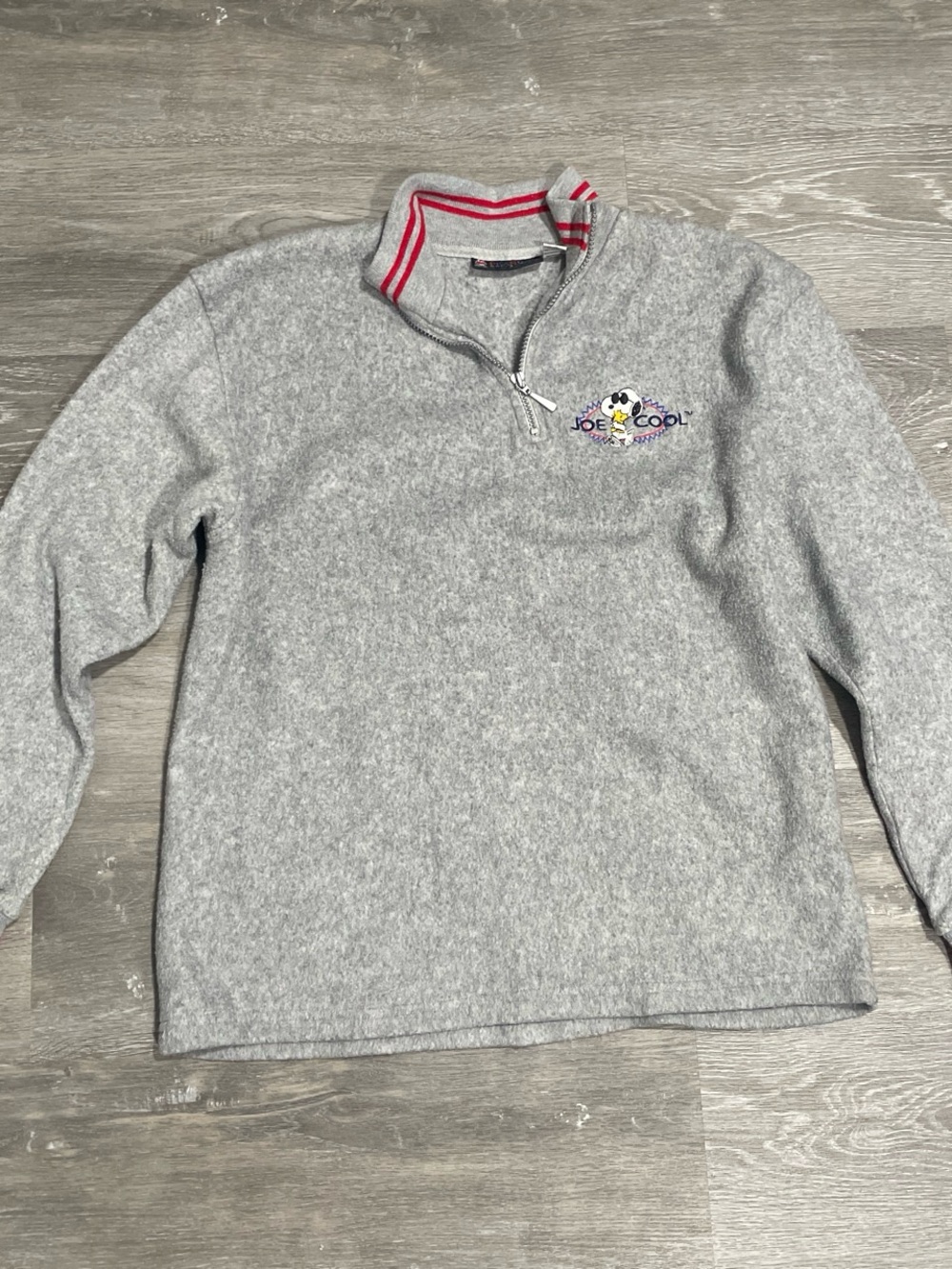 90’s Peanut Collection “Joe Cool” embroidered Snoopy Quarter Zip